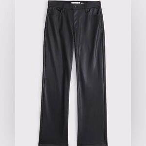 Like New Abercrombie Black Leather Pants